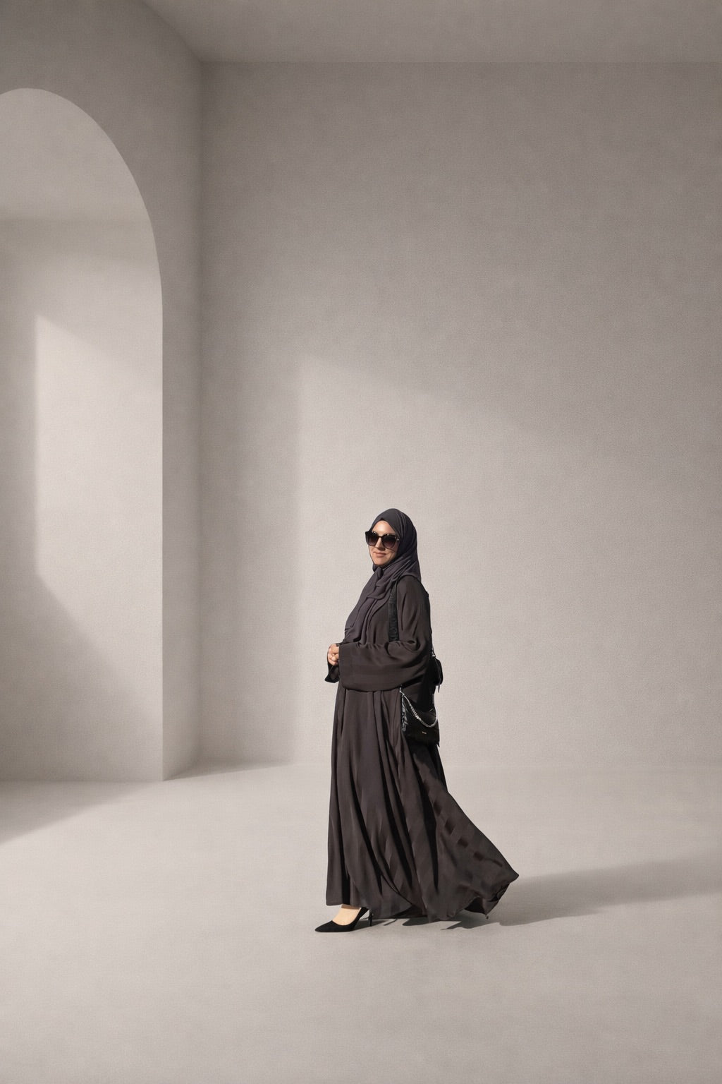 Anthracite Sahra Abaya
