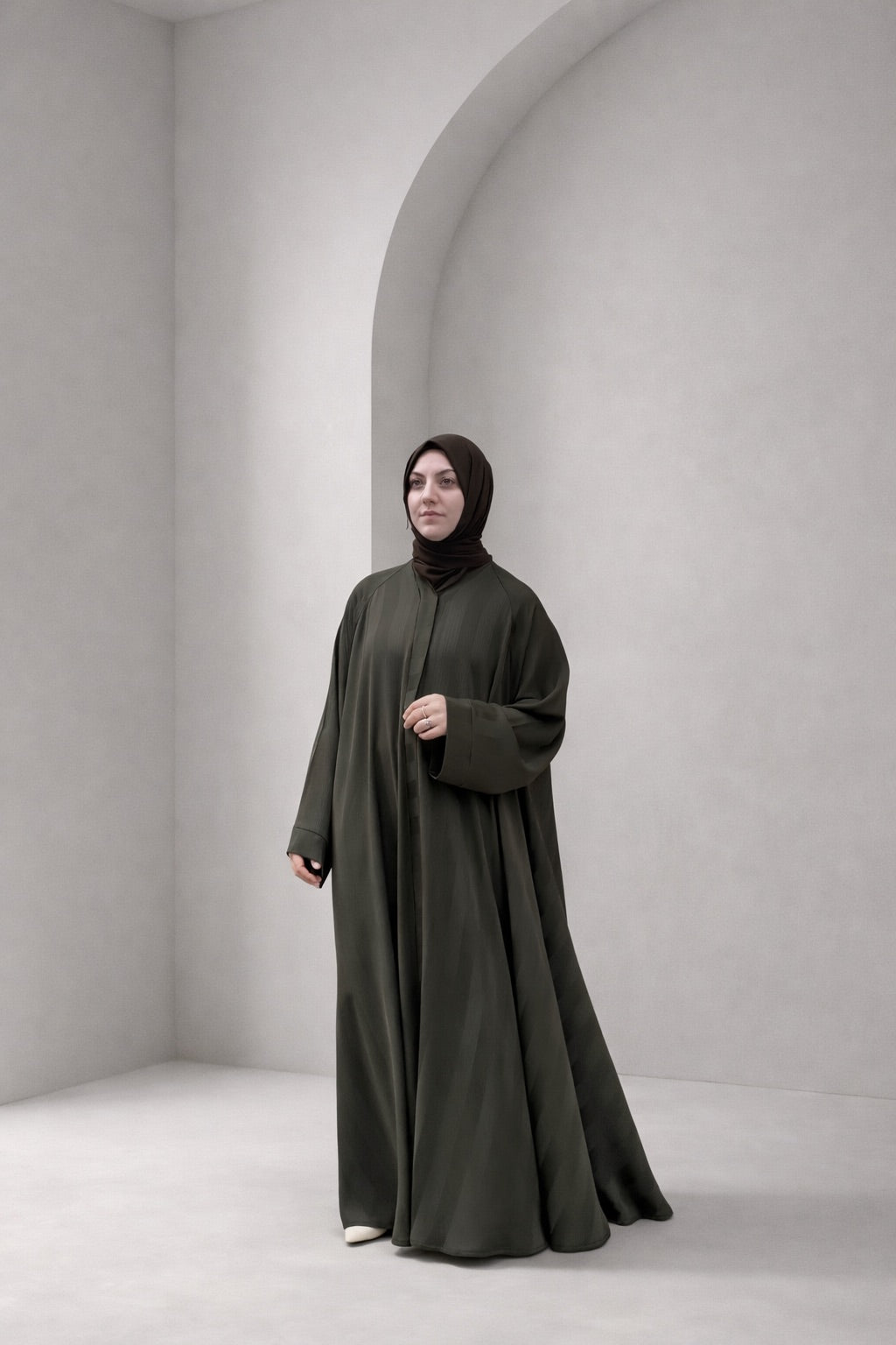 Khaki Sahra Abaya