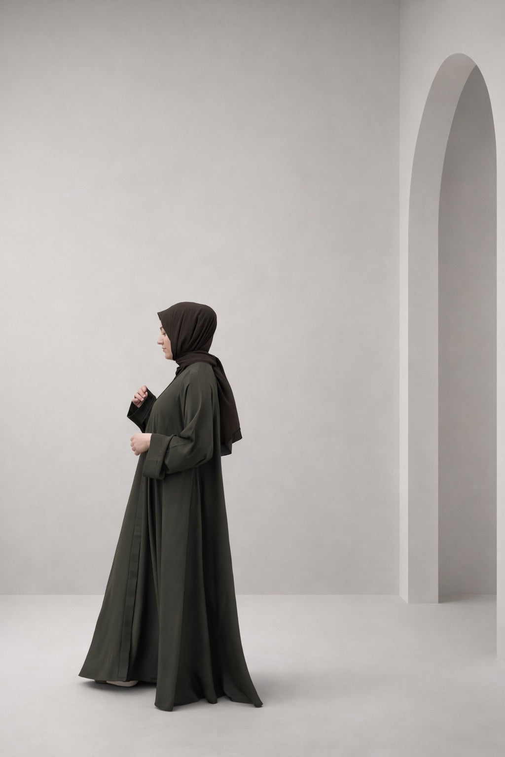 Khaki Sahra Abaya