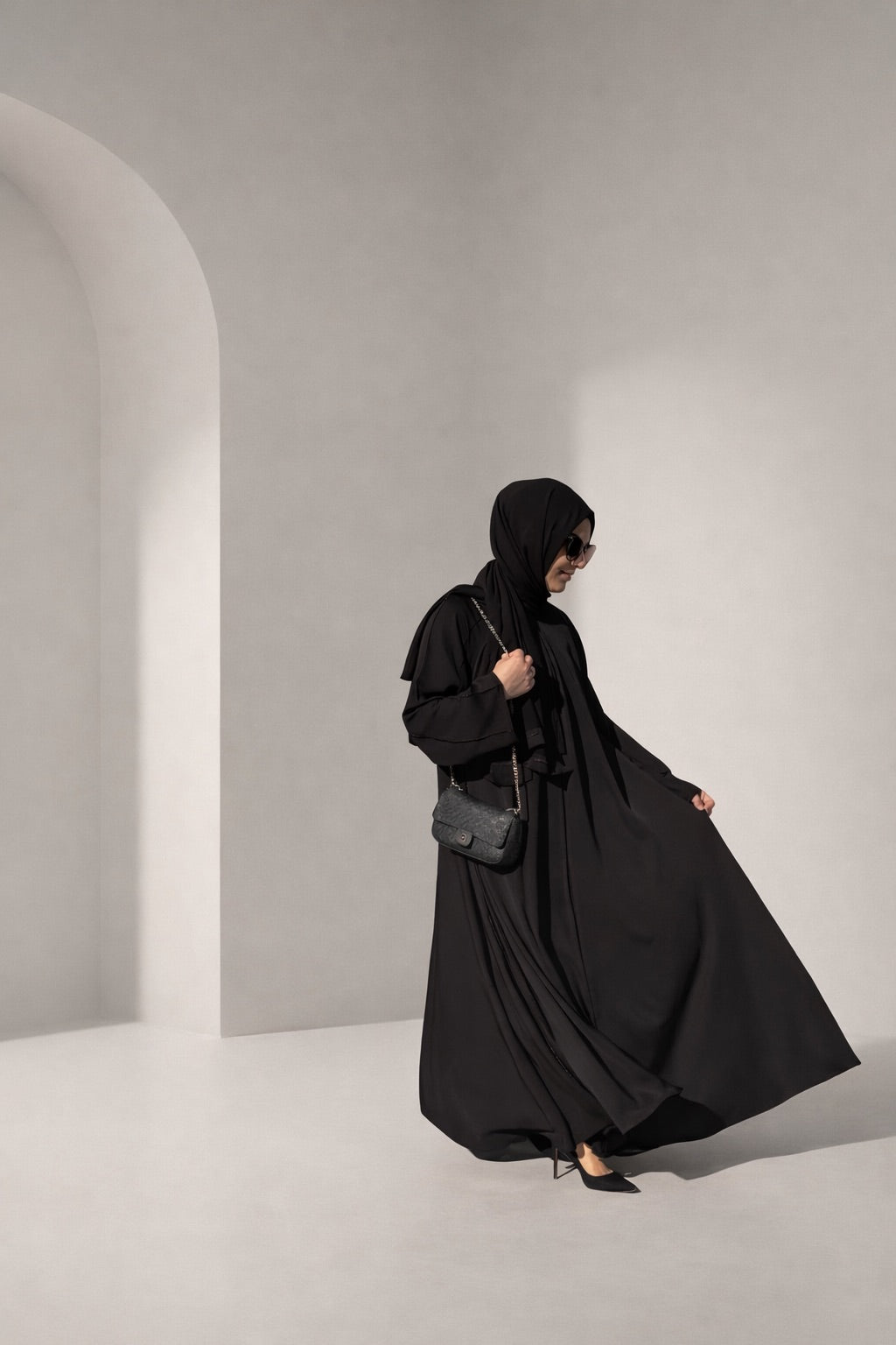 Black Asude Abaya