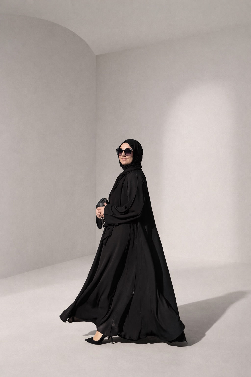 Black Asude Abaya
