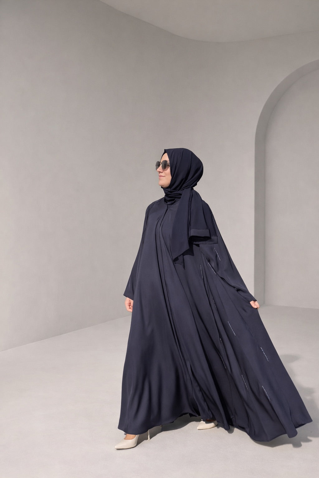 Navy Asude Abaya