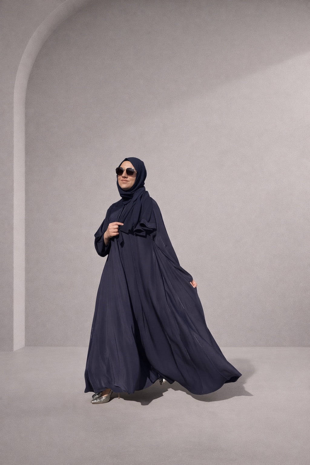 Navy Asude Abaya