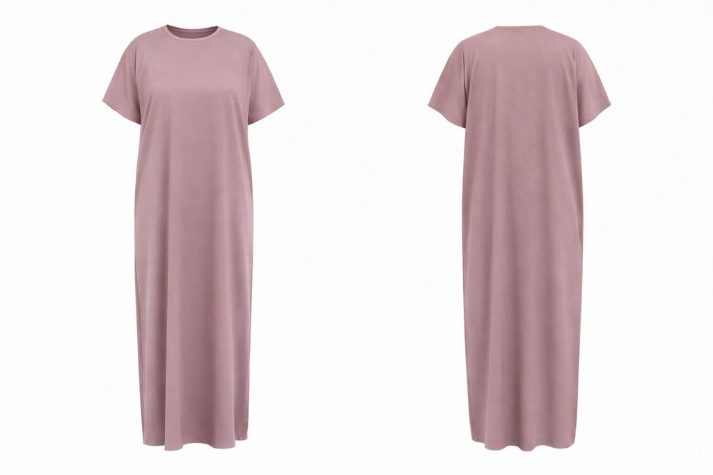 Dusty Mouve 3-piece set Farah Abaya