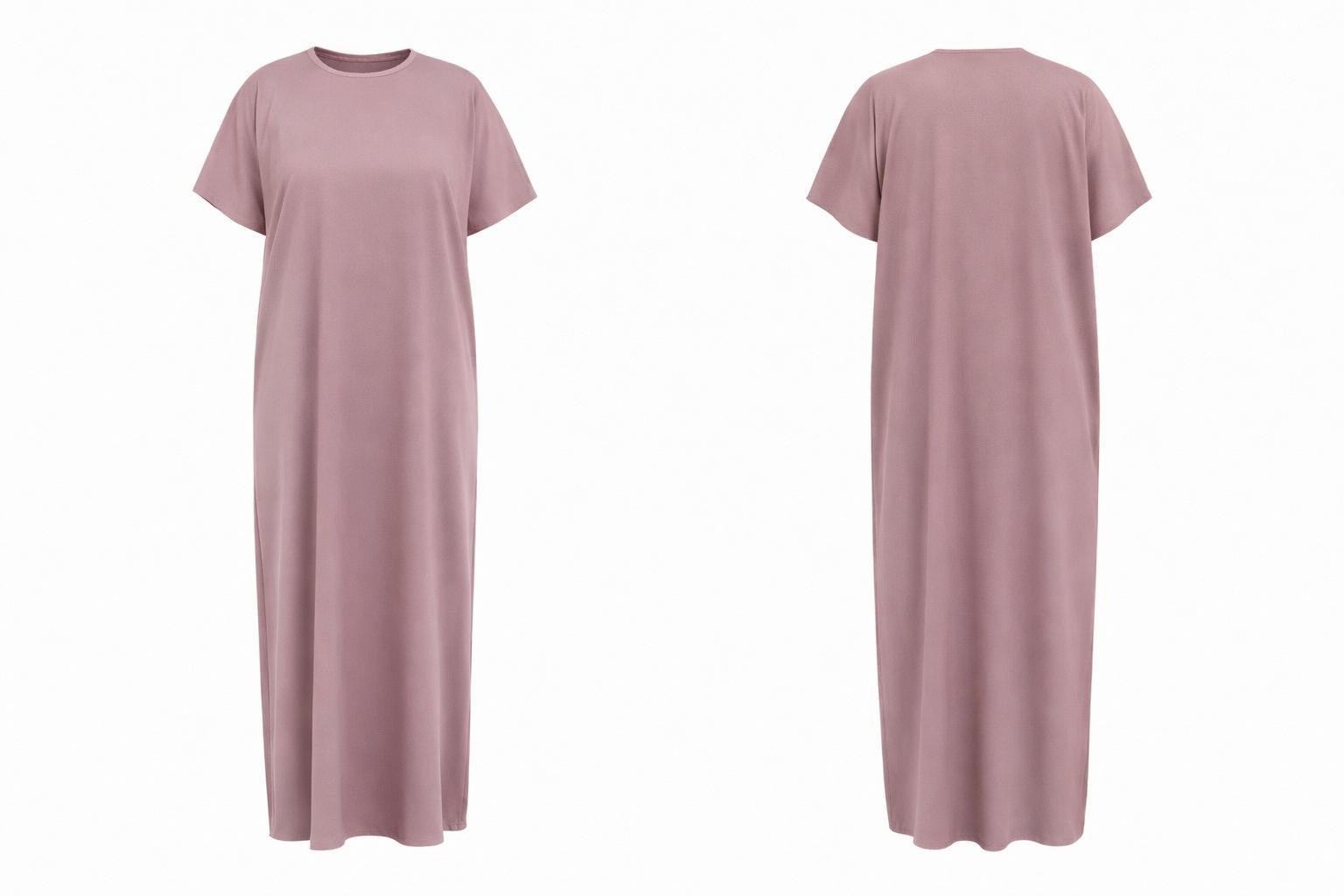 Dusty Mouve 3-piece set Farah Abaya