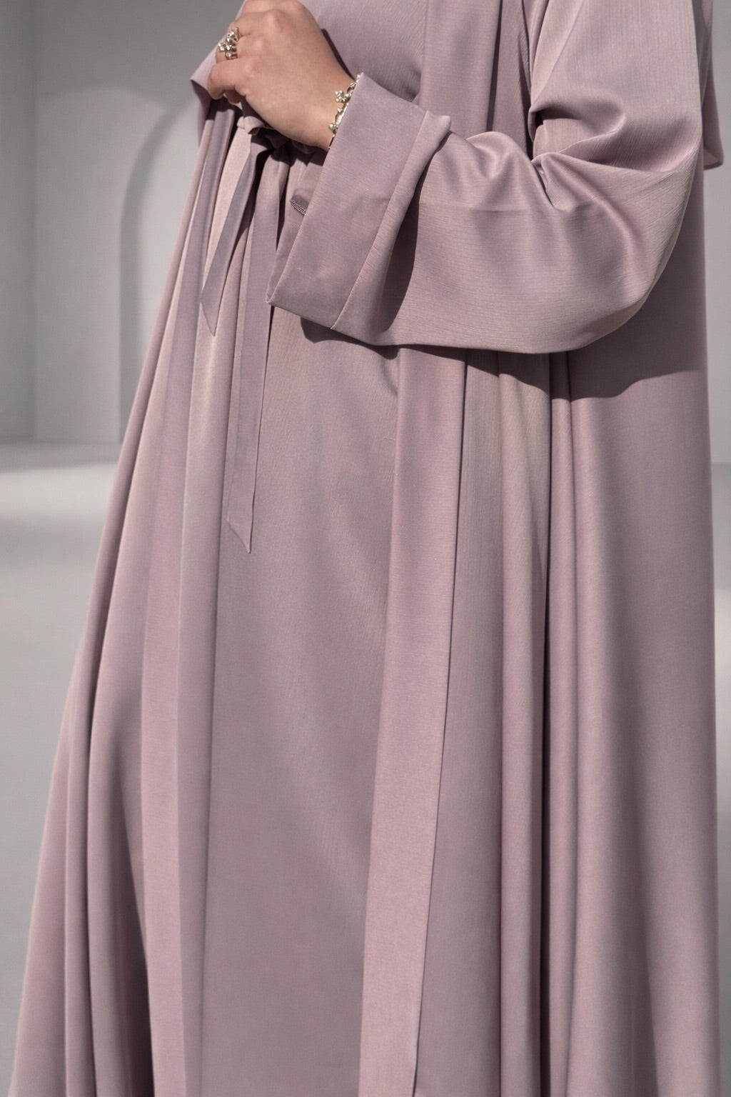 Dusty Mouve 3-piece set Farah Abaya