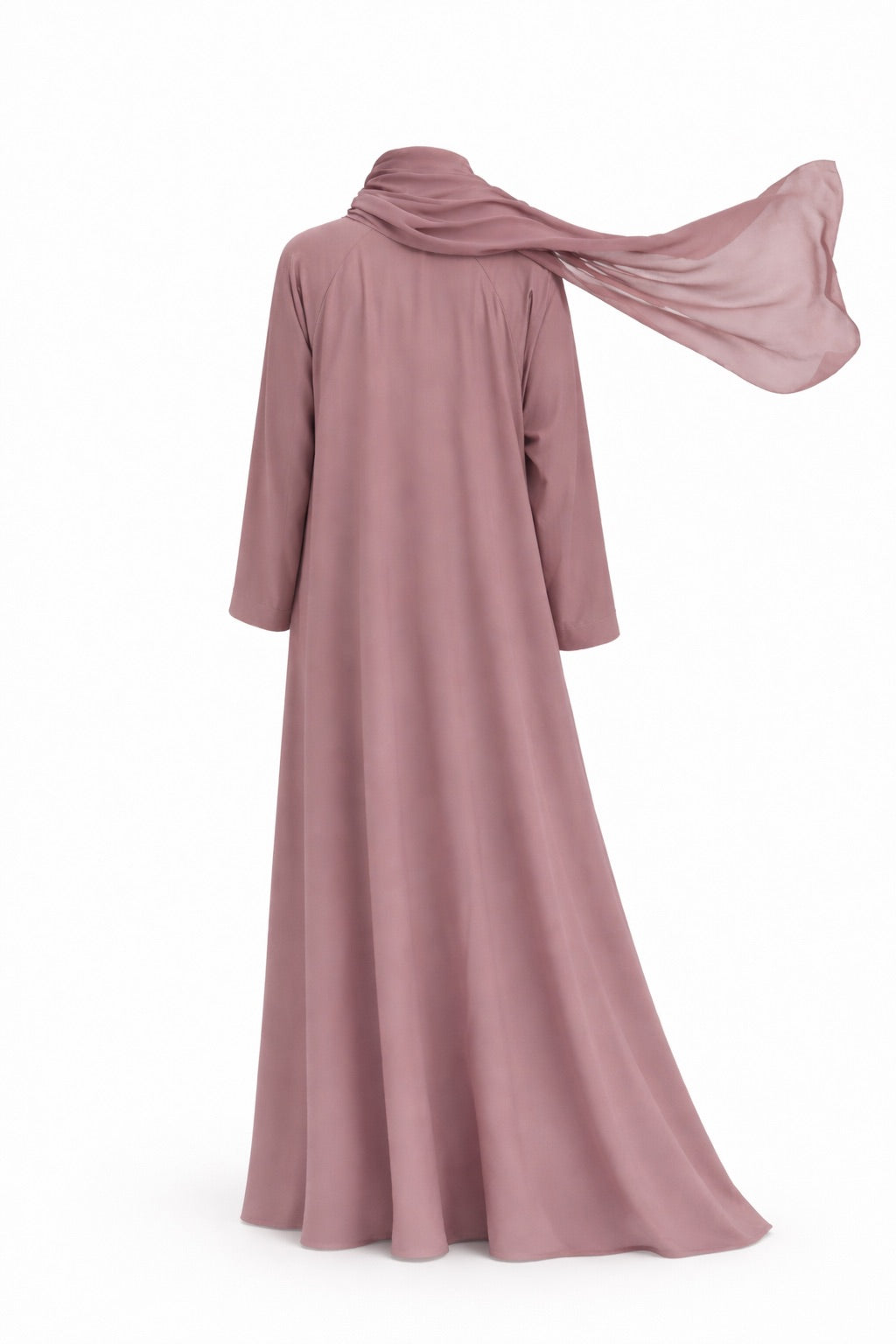 Dusty Mouve 3-piece set Farah Abaya