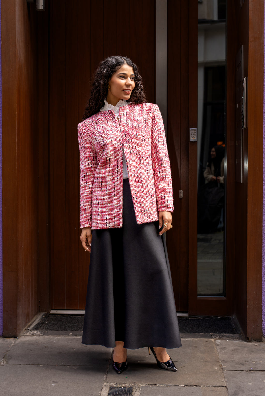 Handmade Pink Tweed Jacket