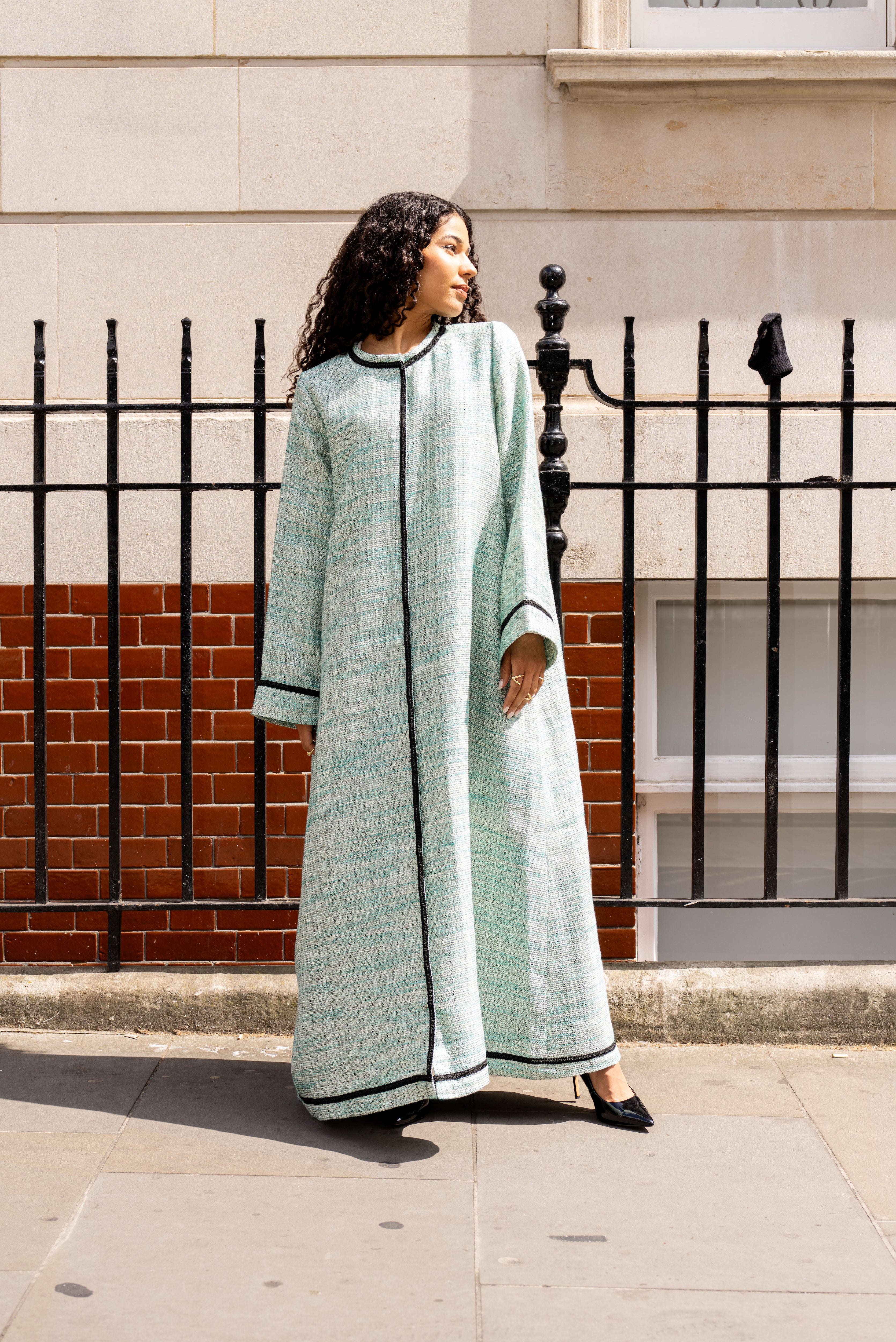 Handmade Tulip Abaya – Mint Green