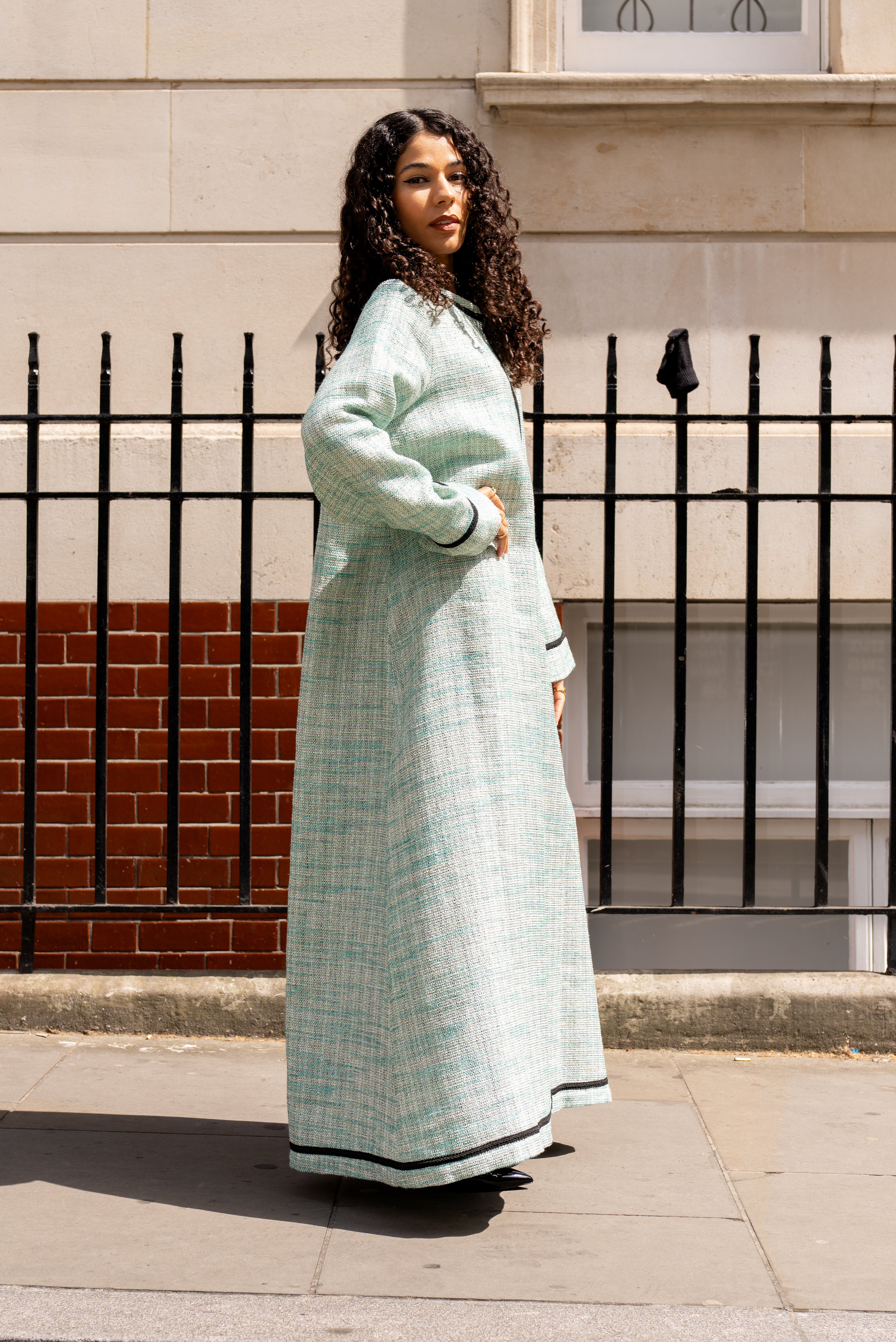 Handmade Tulip Abaya – Mint Green