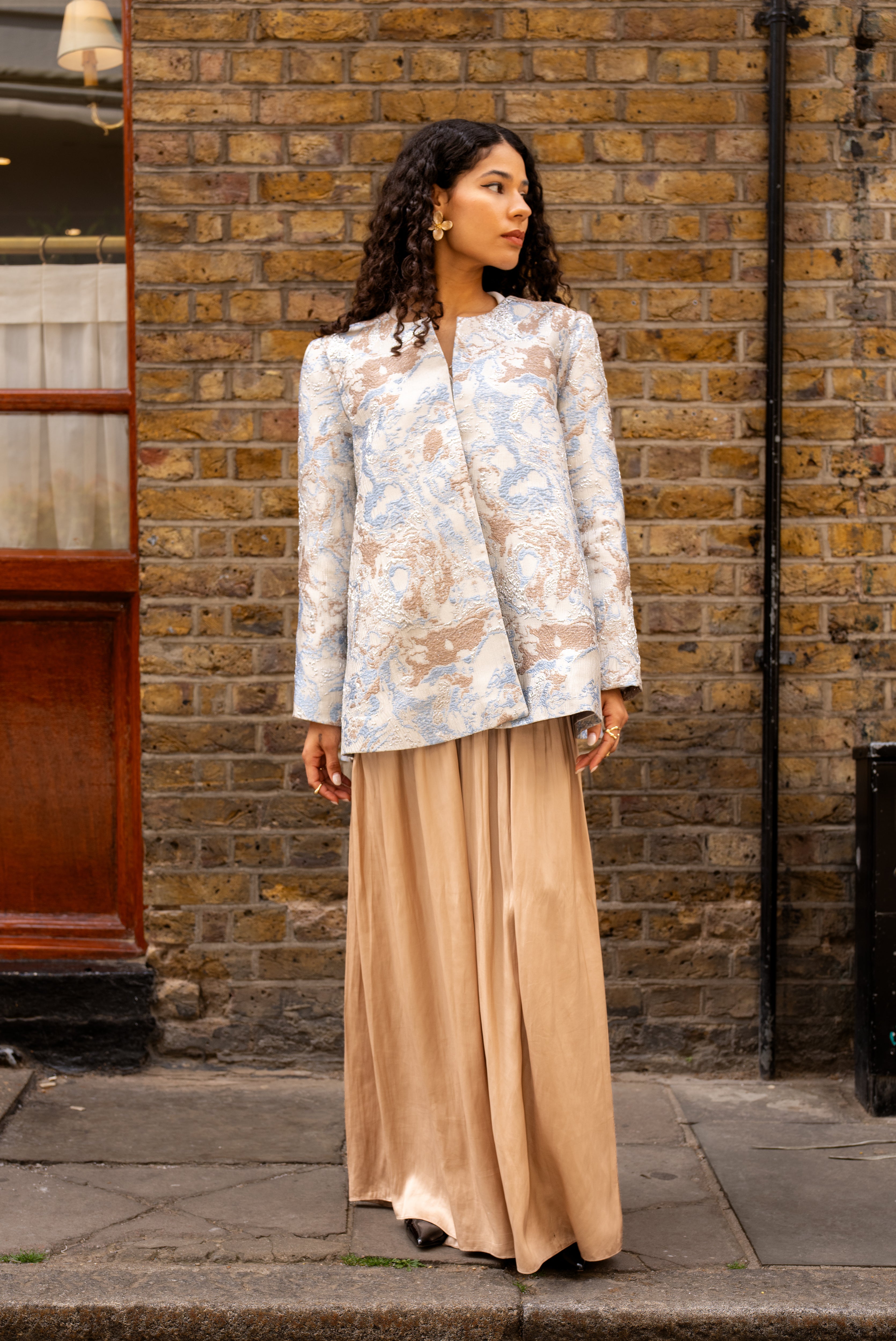 Handmade Brocade Jacket – Blue