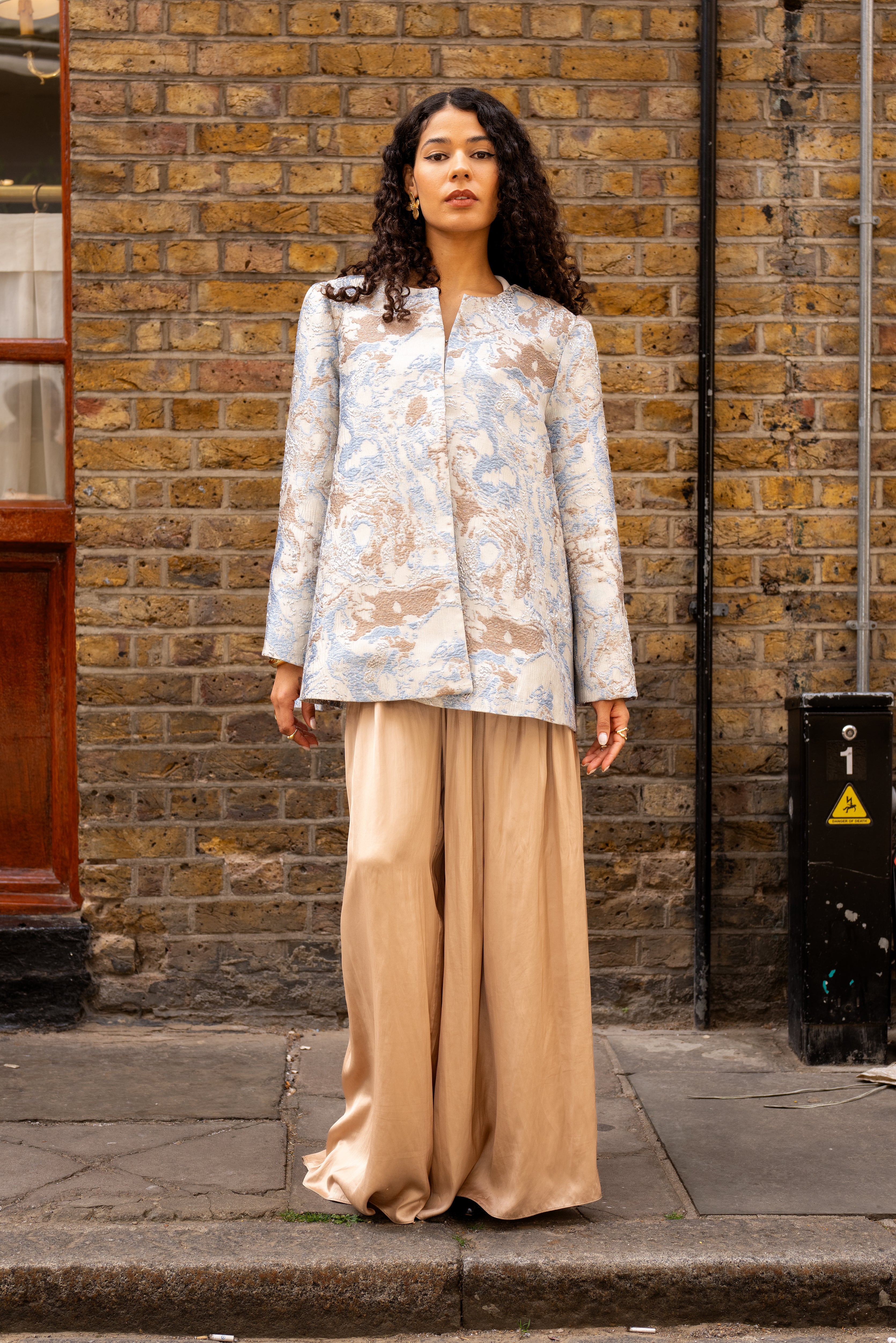 Handmade Brocade Jacket – Blue