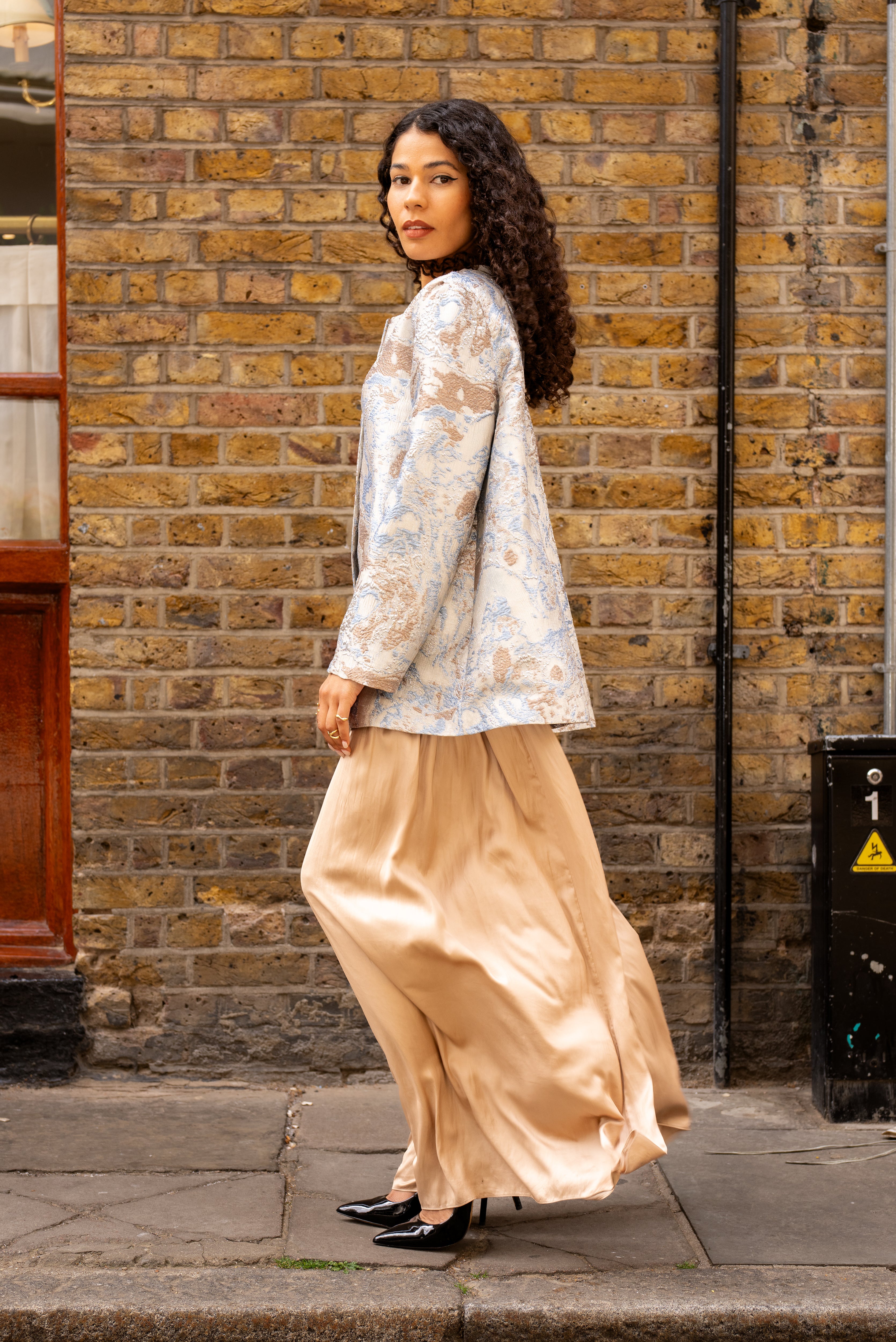 Handmade Brocade Jacket – Blue
