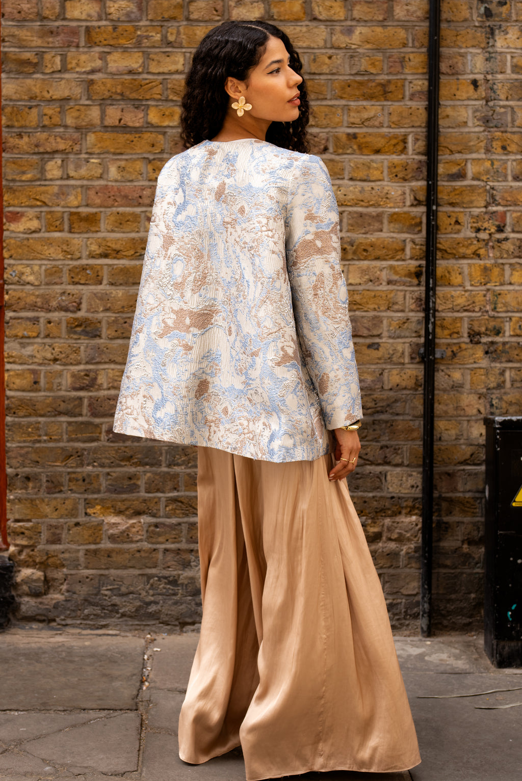 Handmade Brocade Jacket – Blue