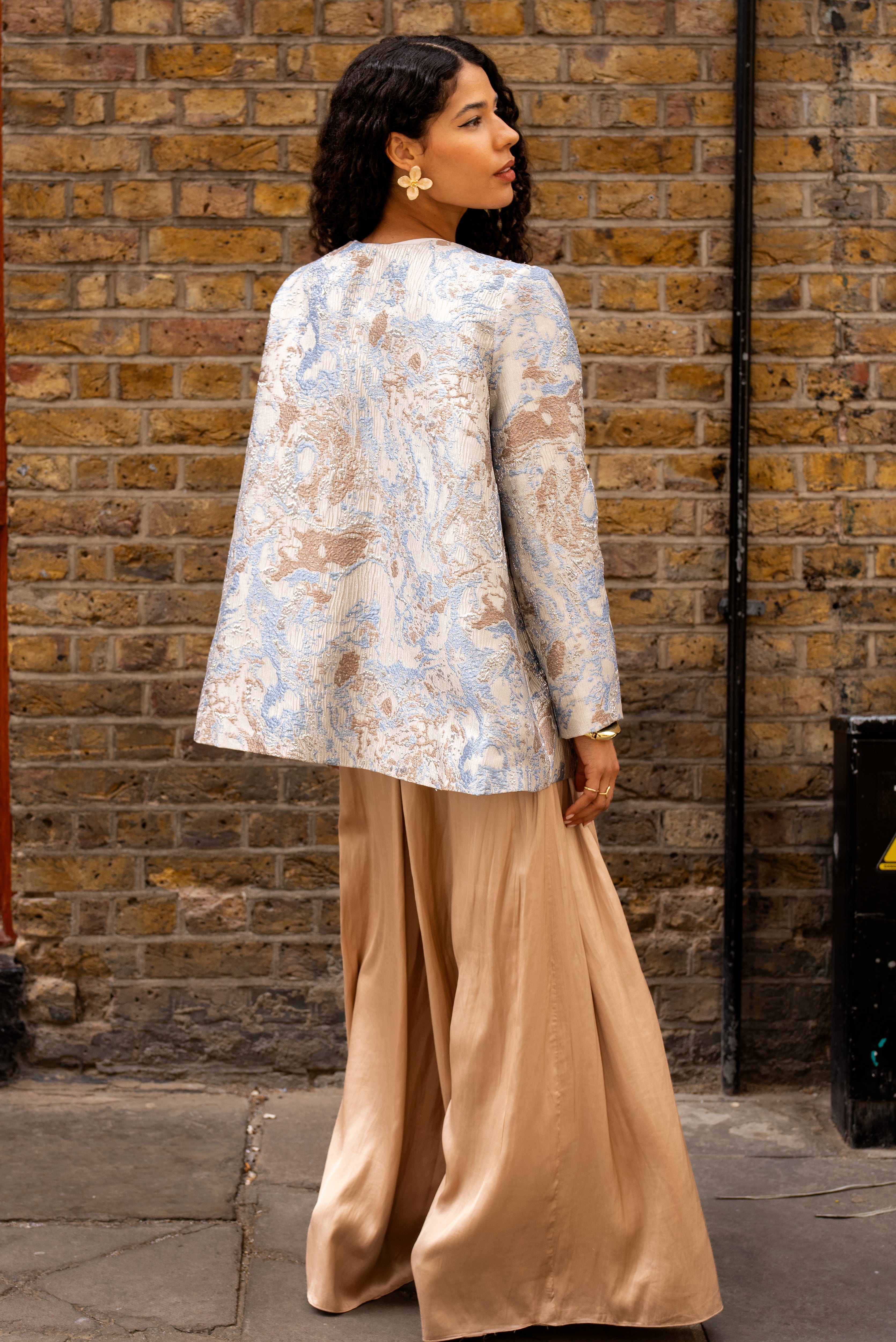 Handmade Brocade Jacket – Blue
