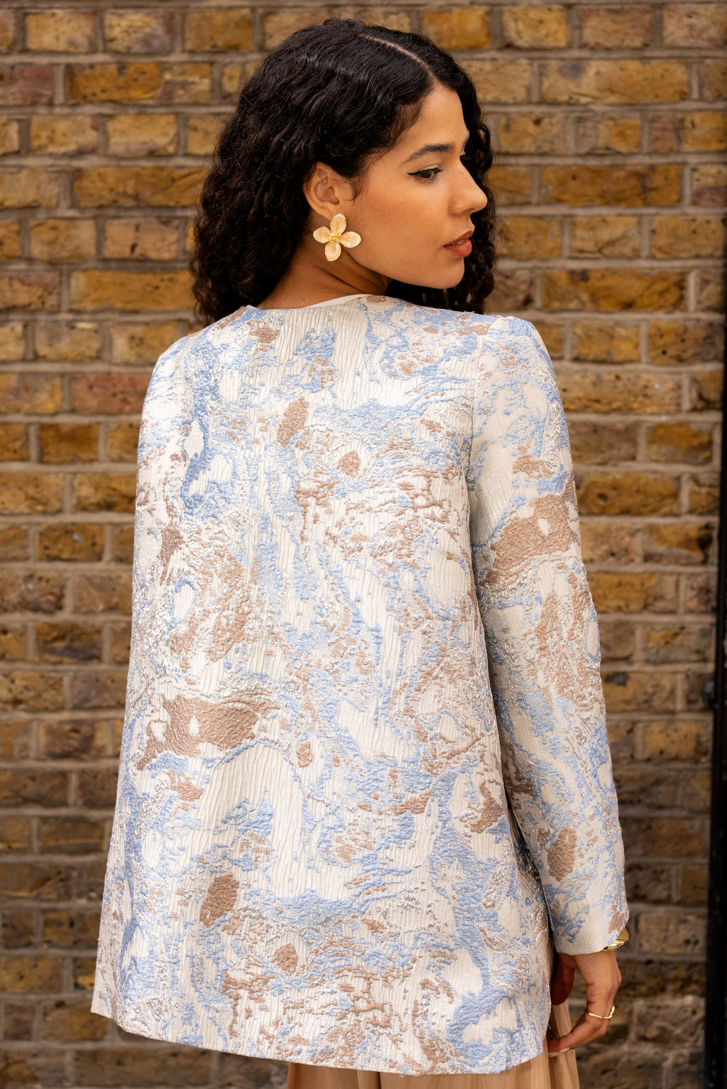 Handmade Brocade Jacket – Blue
