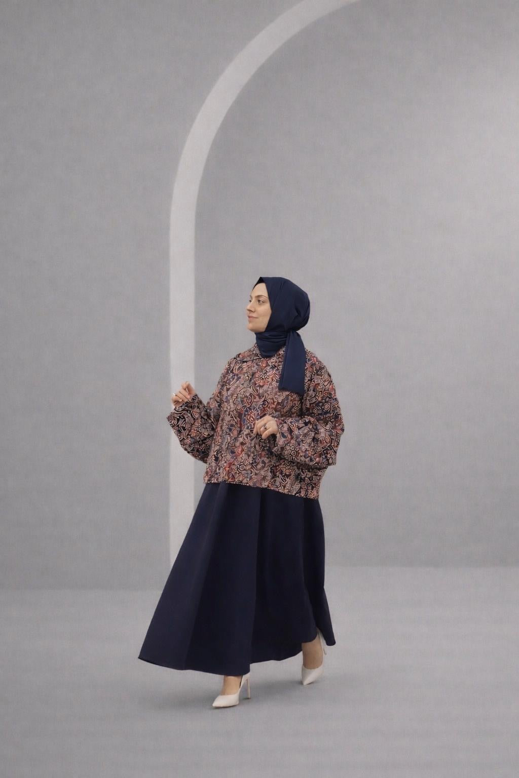 Paisley Jacket & Maxi Skirt Two Piece Set