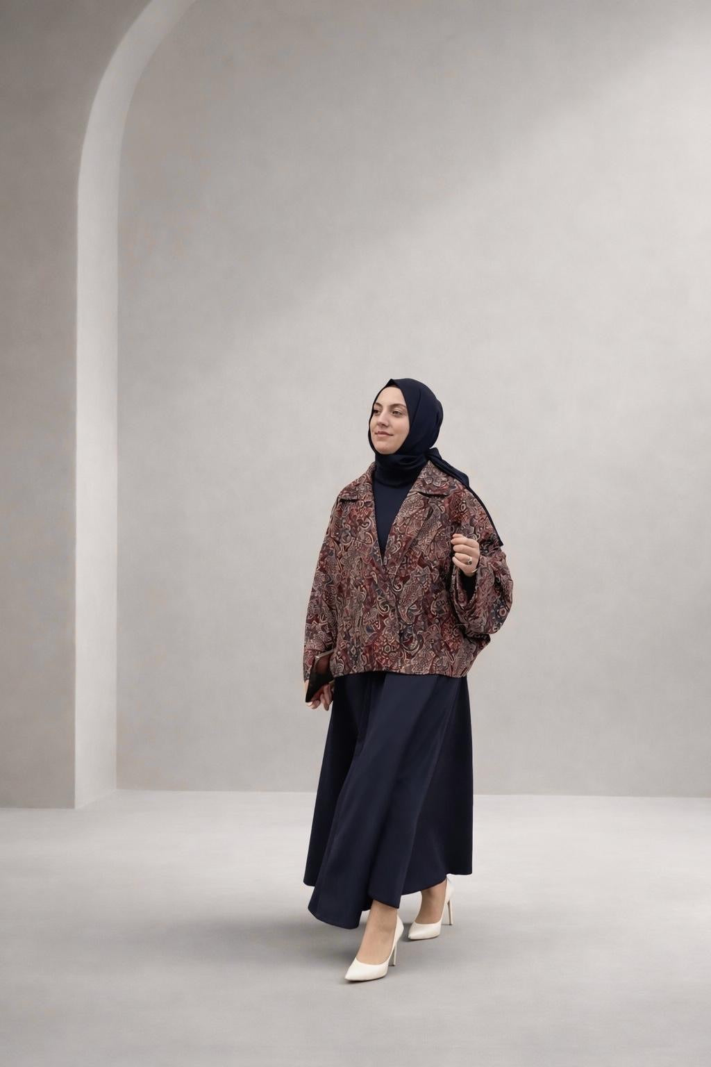 Paisley Jacket & Maxi Skirt Two Piece Set