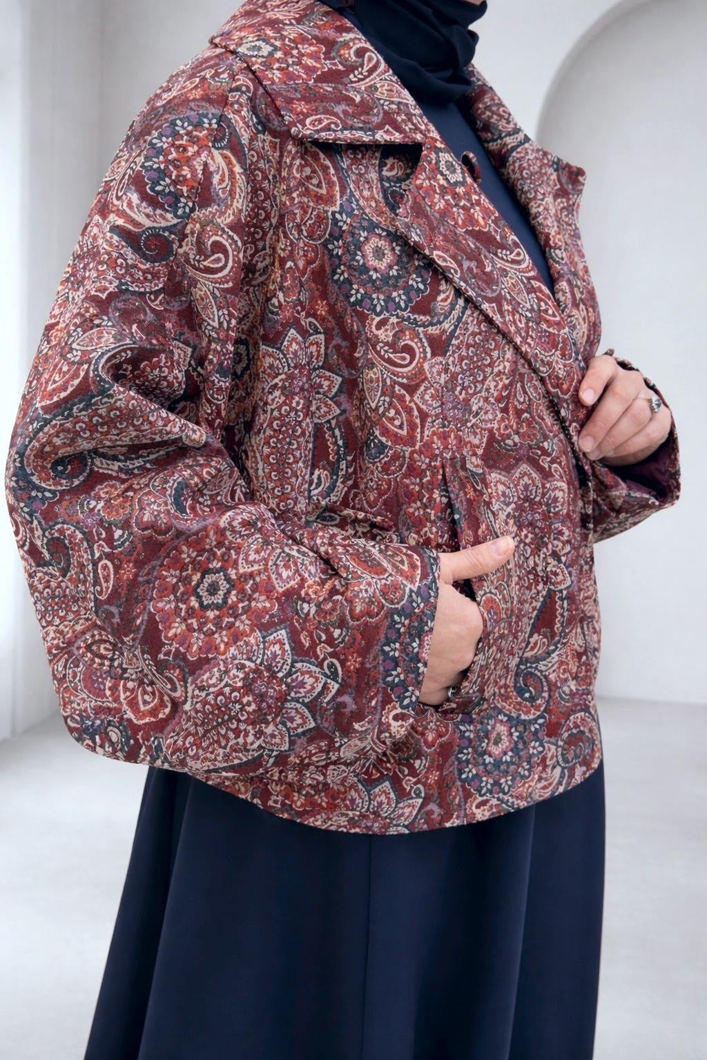 Paisley Jacket & Maxi Skirt Two Piece Set
