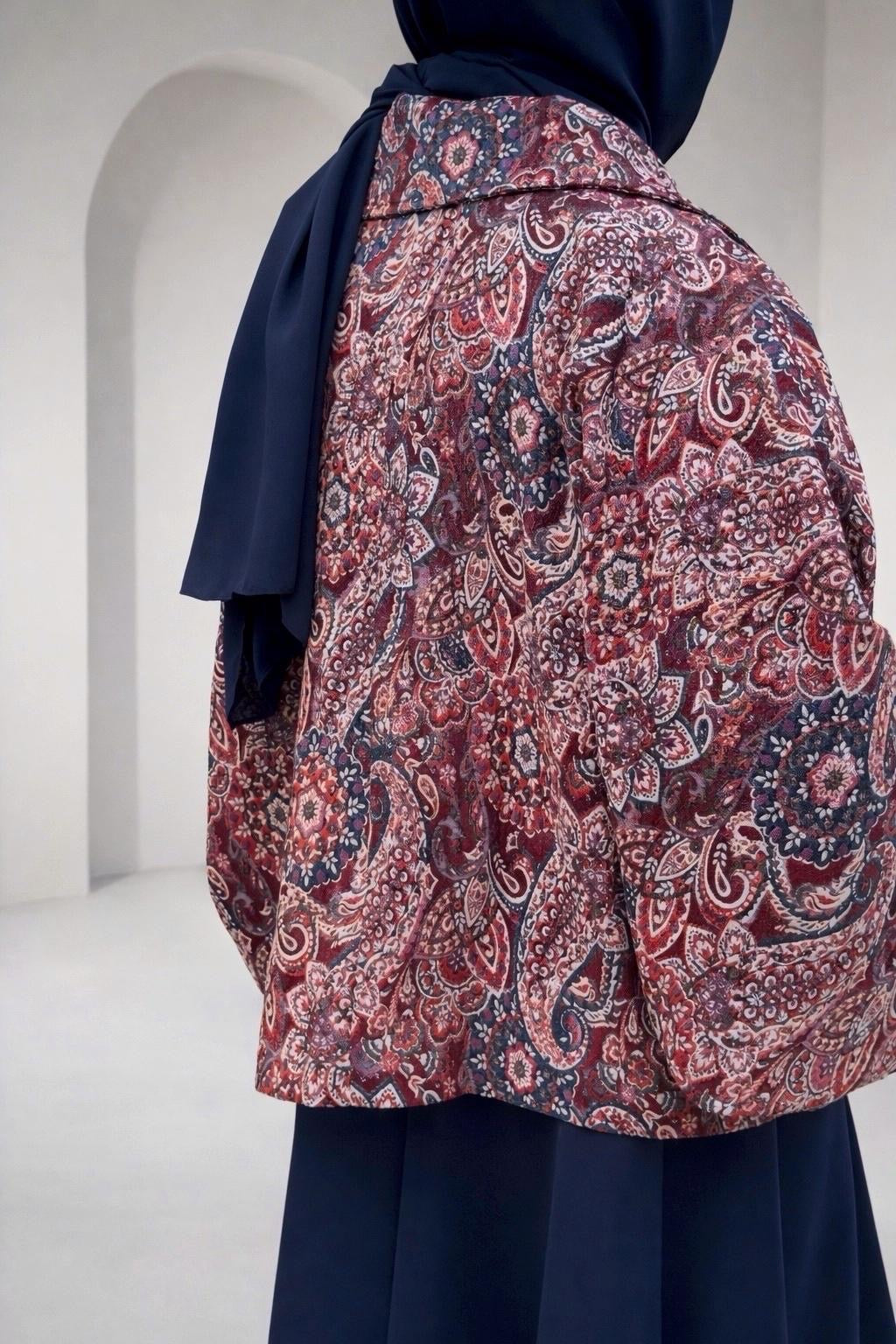 Paisley Jacket & Maxi Skirt Two Piece Set